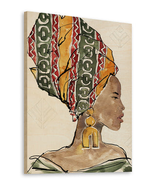 African Flair V Print