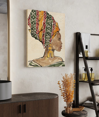 African Flair V Print