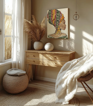 African Flair V Print
