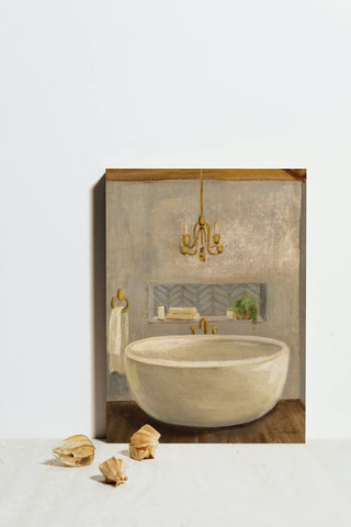 Attic Bathroom II Crop Print