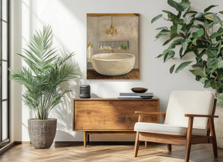 Attic Bathroom II Crop Print