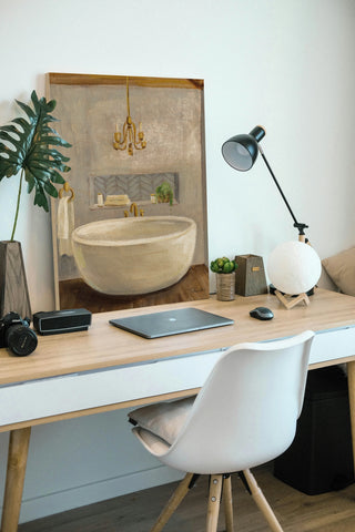 Attic Bathroom II Crop Print