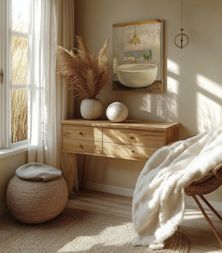 Attic Bathroom II Crop Print