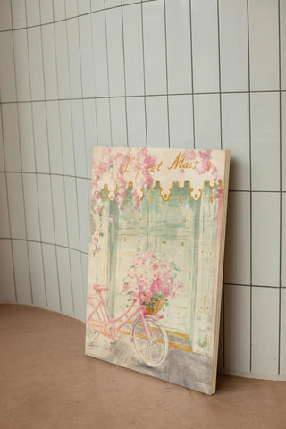 Pastel Paris I Crop Print