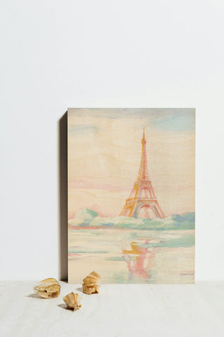 Pastel Paris V Crop Print