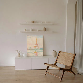 Pastel Paris V Crop Print