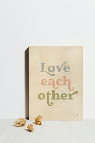 Love Each Other II Crop Print