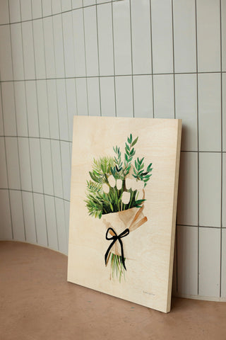 White Tulips Print