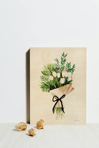 White Tulips Print