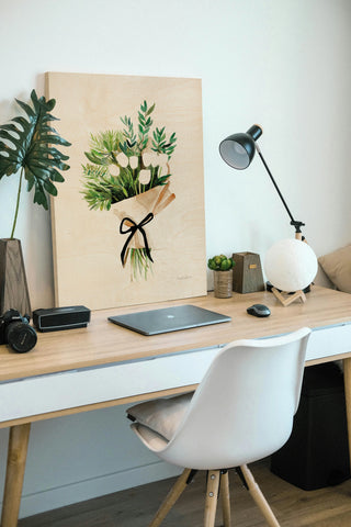 White Tulips Print