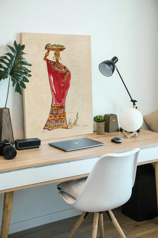 African Flair IX B Print