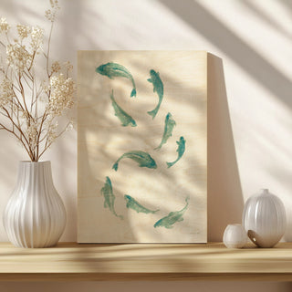 Celadon Koi III Print