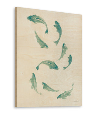 Celadon Koi III Print