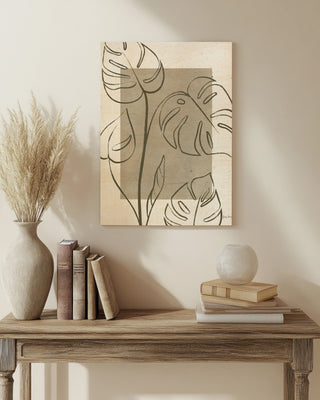 Color Block Balance I Olive Print
