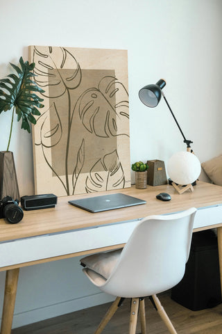 Color Block Balance I Olive Print