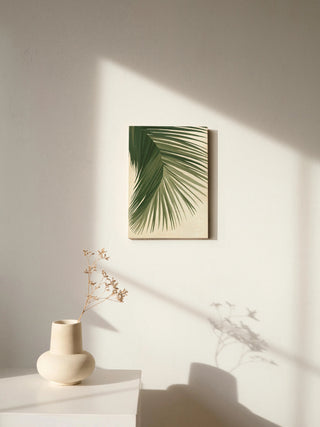 Retro Big Leaf II Green Print