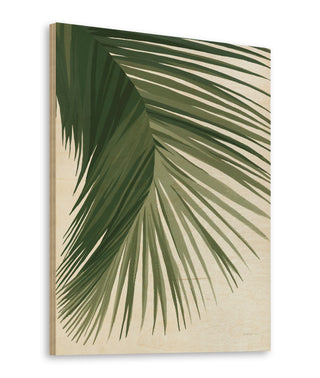 Retro Big Leaf II Green Print