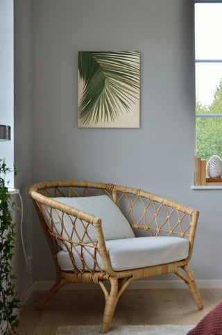 Retro Big Leaf II Green Print