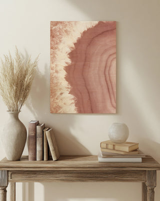 Agate Geode I Blush Print