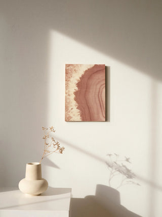 Agate Geode I Blush Print