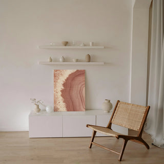 Agate Geode I Blush Print