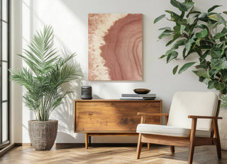 Agate Geode I Blush Print