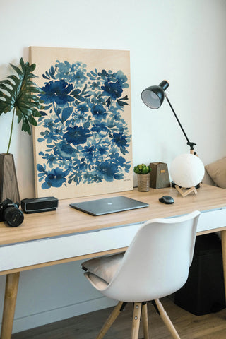 Blue Floral Print