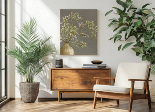 Potted Leaves I Dark Print