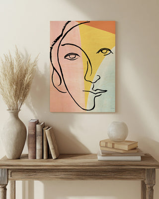 Ink Women V Colorblock Pastel Print