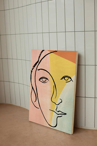 Ink Women V Colorblock Pastel Print