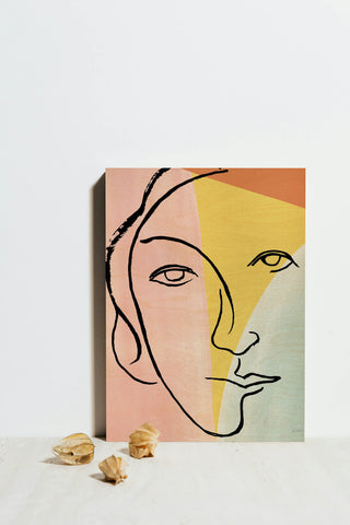 Ink Women V Colorblock Pastel Print