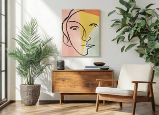 Ink Women V Colorblock Pastel Print