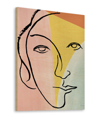 Ink Women V Colorblock Pastel Print
