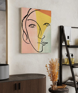 Ink Women V Colorblock Pastel Print