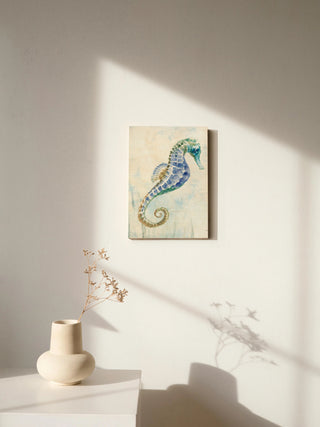 Undersea Seahorse Swimming II Print