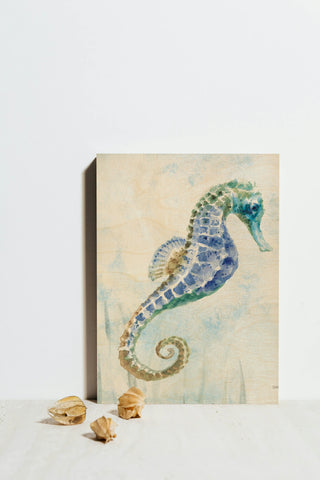 Undersea Seahorse Swimming II Print