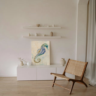 Undersea Seahorse Swimming II Print