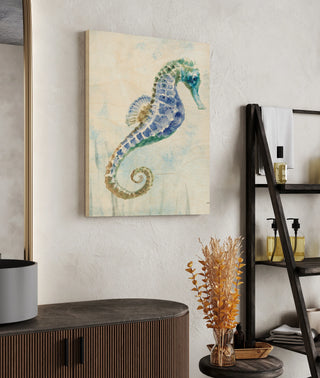 Undersea Seahorse Swimming II Print