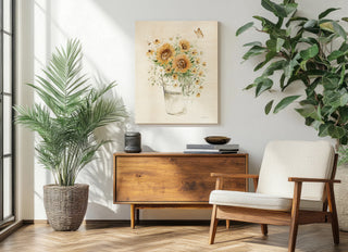 Sunflowers and Daisies I Print