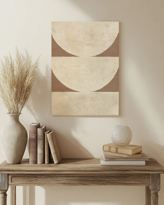 Elegant Balance I Brown Print
