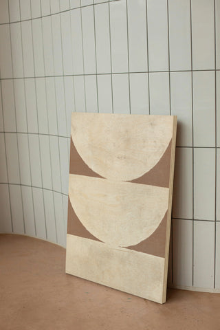 Elegant Balance I Brown Print