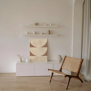 Elegant Balance I Brown Print