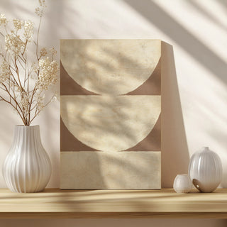 Elegant Balance I Brown Print