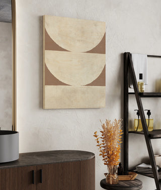 Elegant Balance I Brown Print