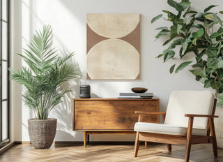 Elegant Balance II Brown Print