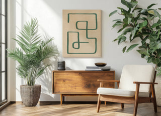 Abstract Squiggle IV Desert Print