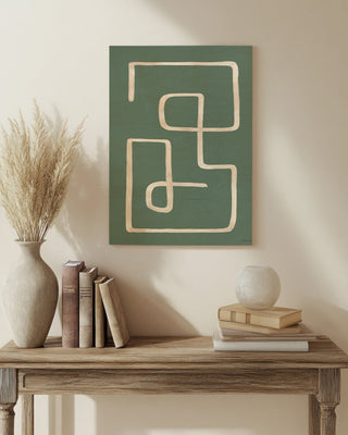 Abstract Squiggle IV Desert Dark Print