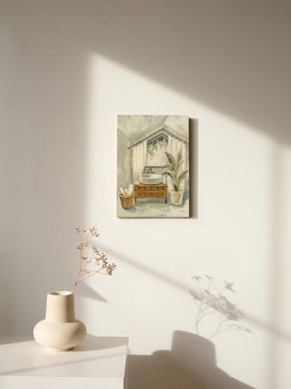 Bathroom in the Attic II Print
