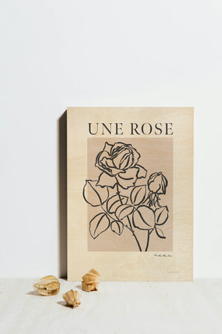 French Flower Poster IV Bold Print