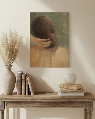 Thoughtful I Neutral Crop Print